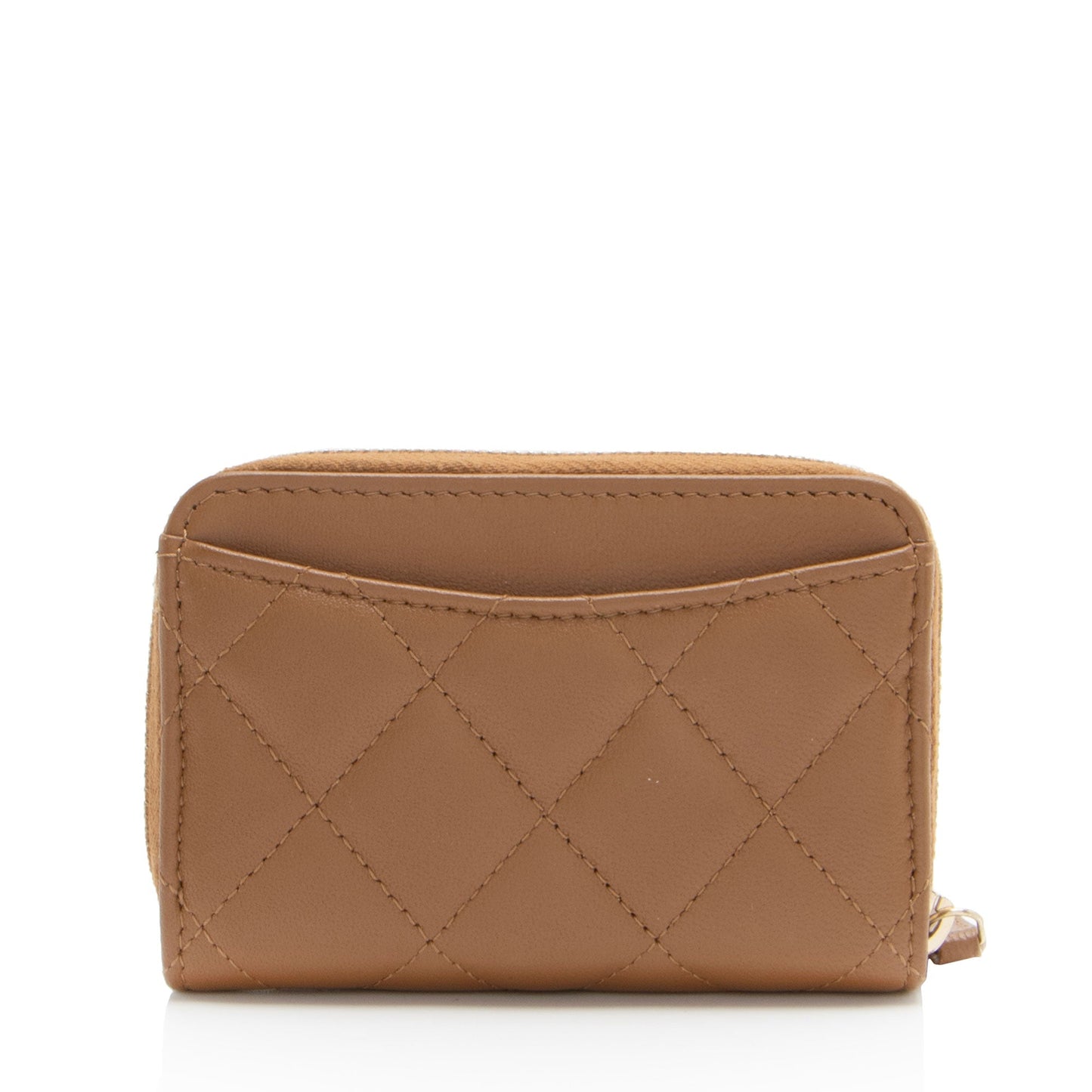 Chanel Lambskin CC Zip Around Coin Purse