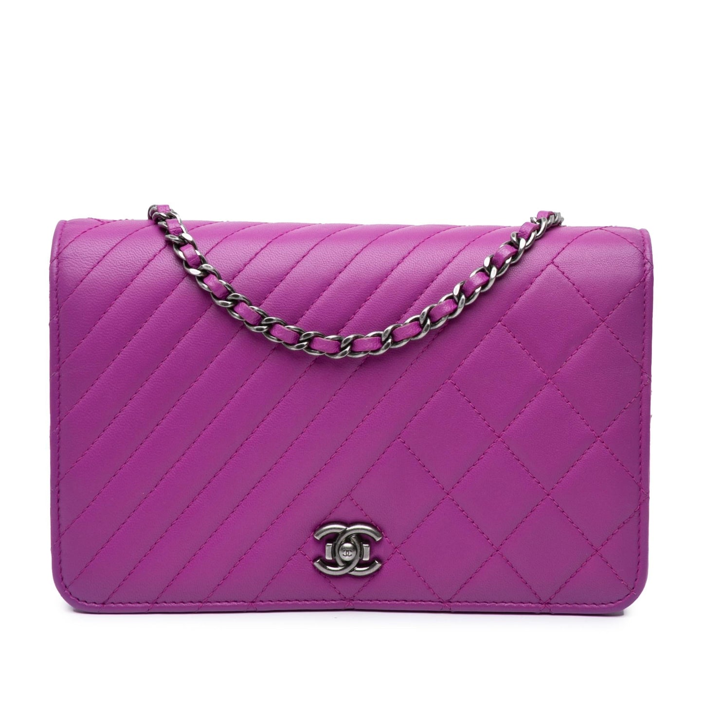 Chanel Lambskin Coco Boy Wallet On Chain