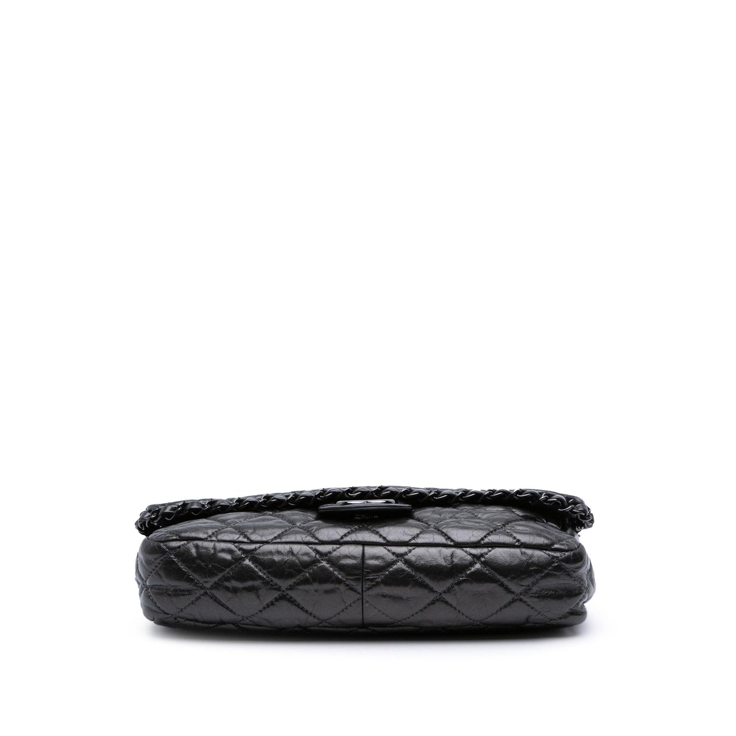 Chanel Medium Quilted Metallic Aged Calfskin Chain Me Flap