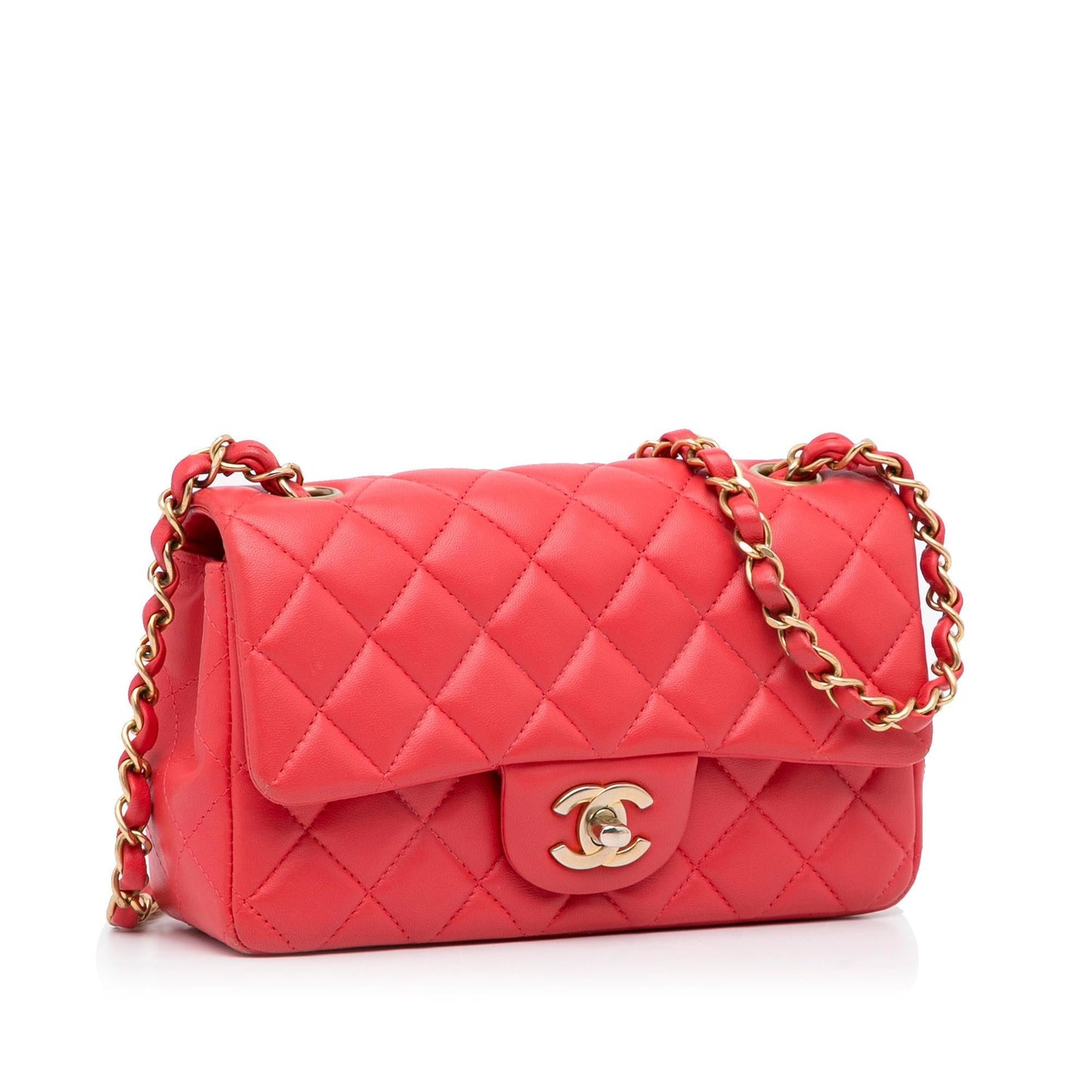 Chanel Mini Rectangular Classic Lambskin Single Flap