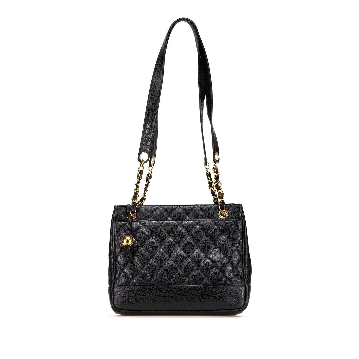 Chanel Quilted Caviar Chain Tote