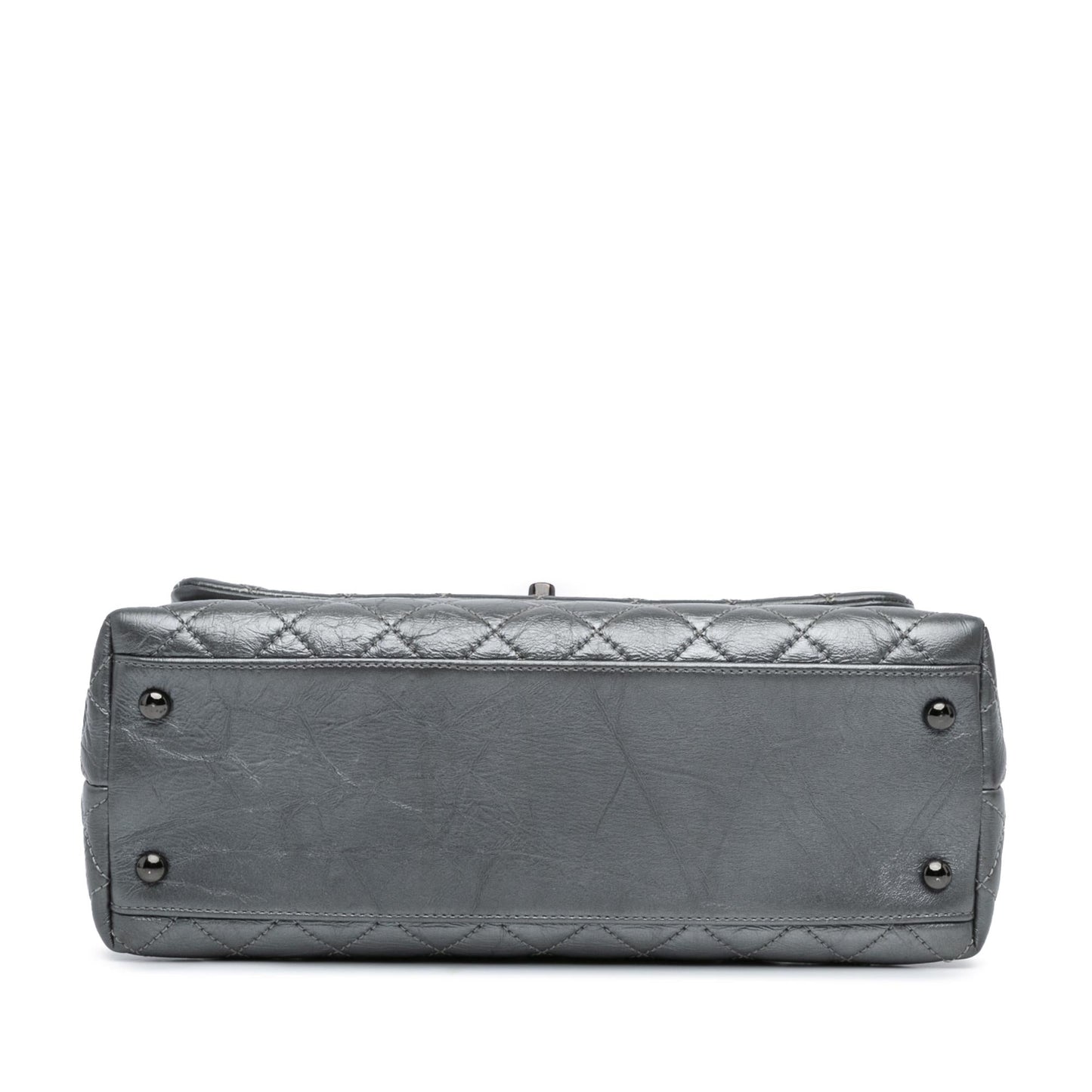 Chanel Small Quilted Aged Calfskin Coco Top Handle Bag