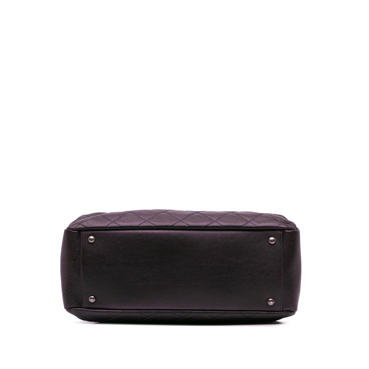 Chanel Small Quilted Iridescent Caviar Chic Shopping Tote