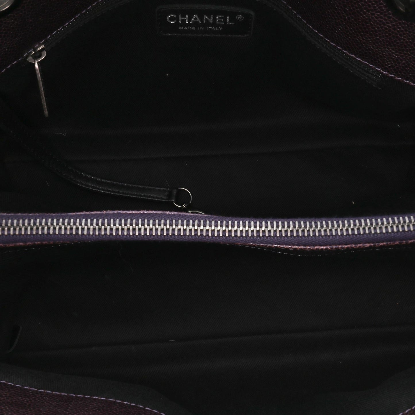 Chanel Small Quilted Iridescent Caviar Chic Shopping Tote