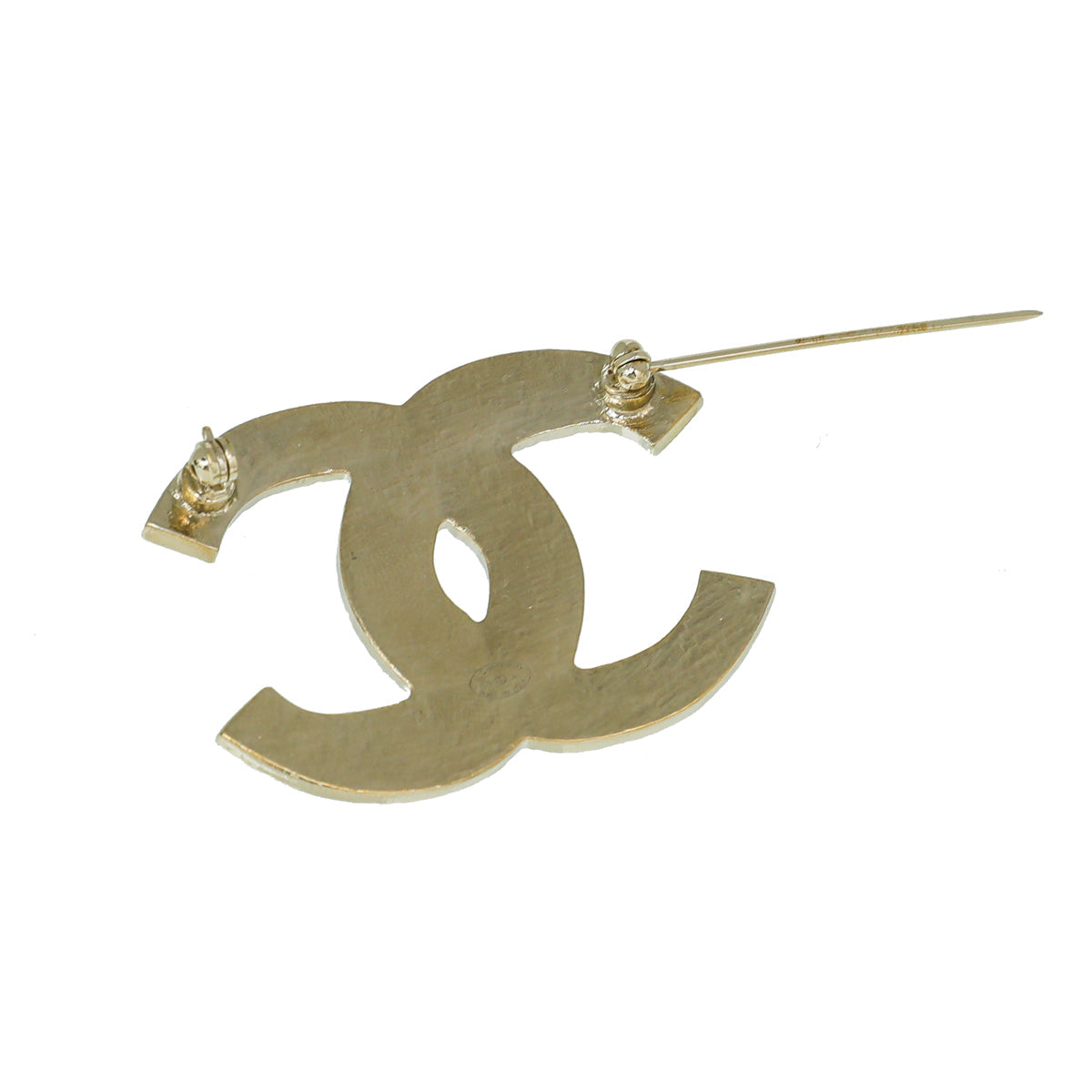 Chanel Yellow CC Enamel Brooch