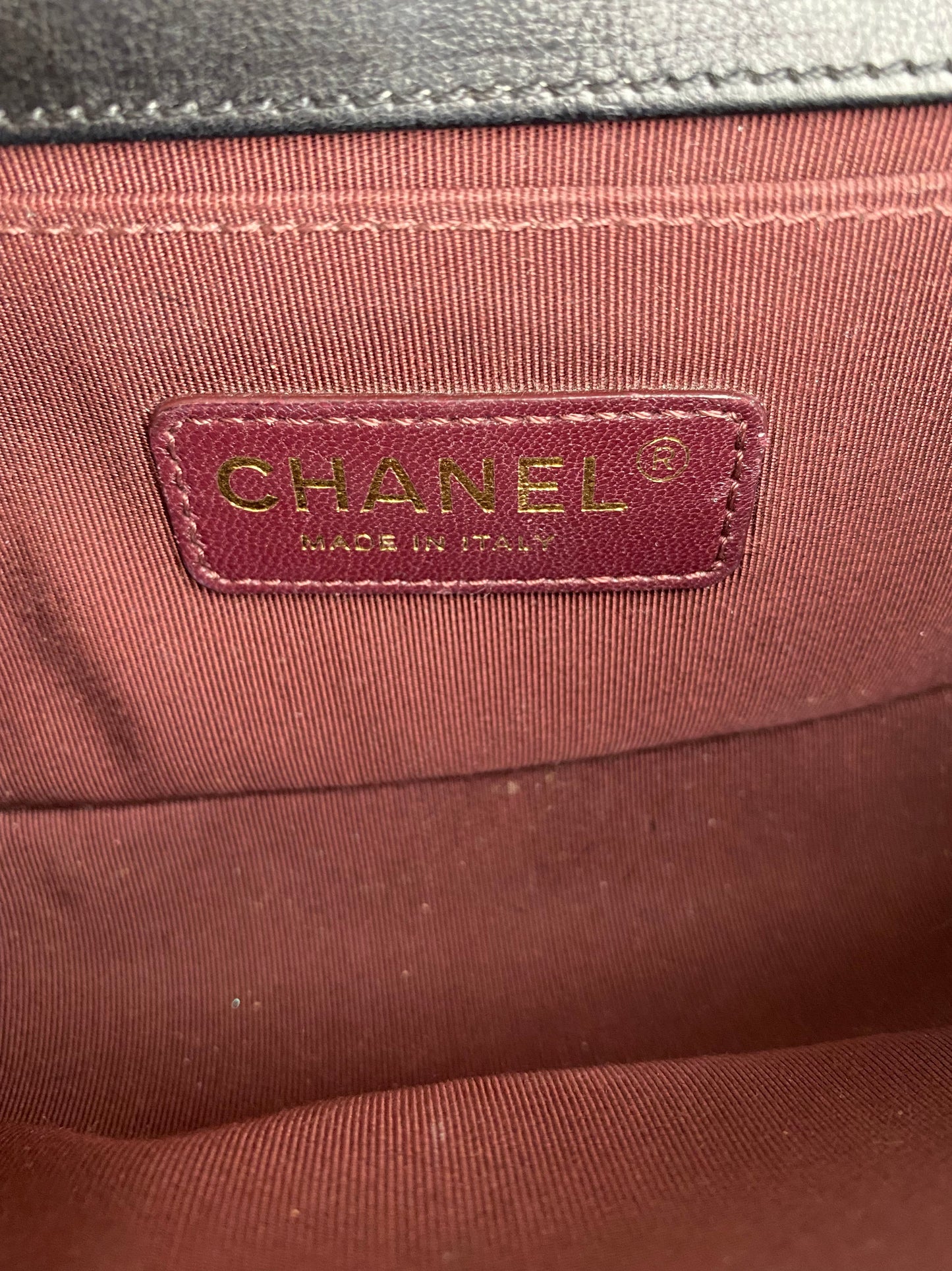 Chanel Black Ponyhair Small Square Boy Bag