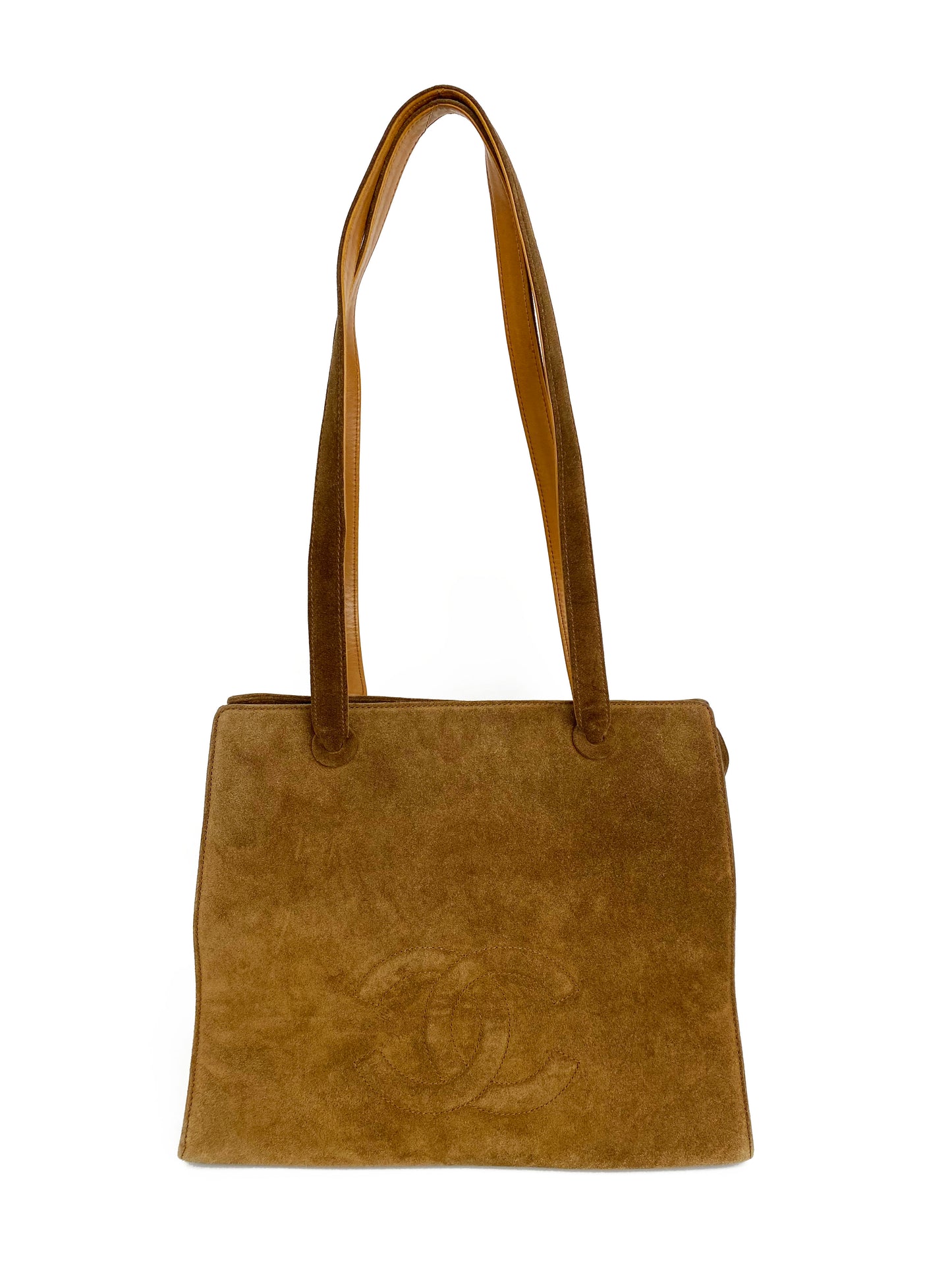 Chanel   Tan Brown Suede Bag