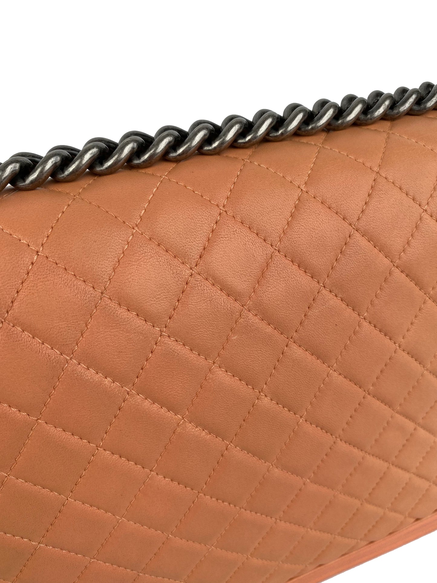 Chanel Jumbo Salmon Boy Bag