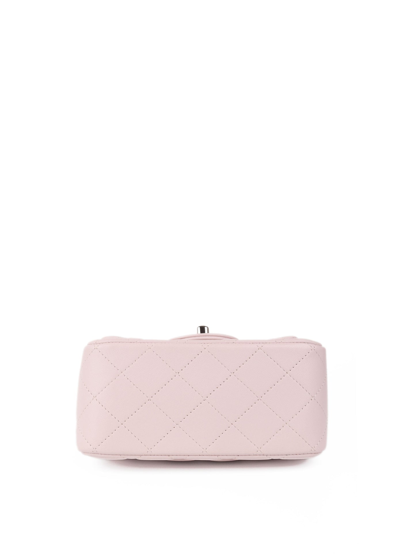 Chanel Mini Square Lilac Classic Flap Bag SHW