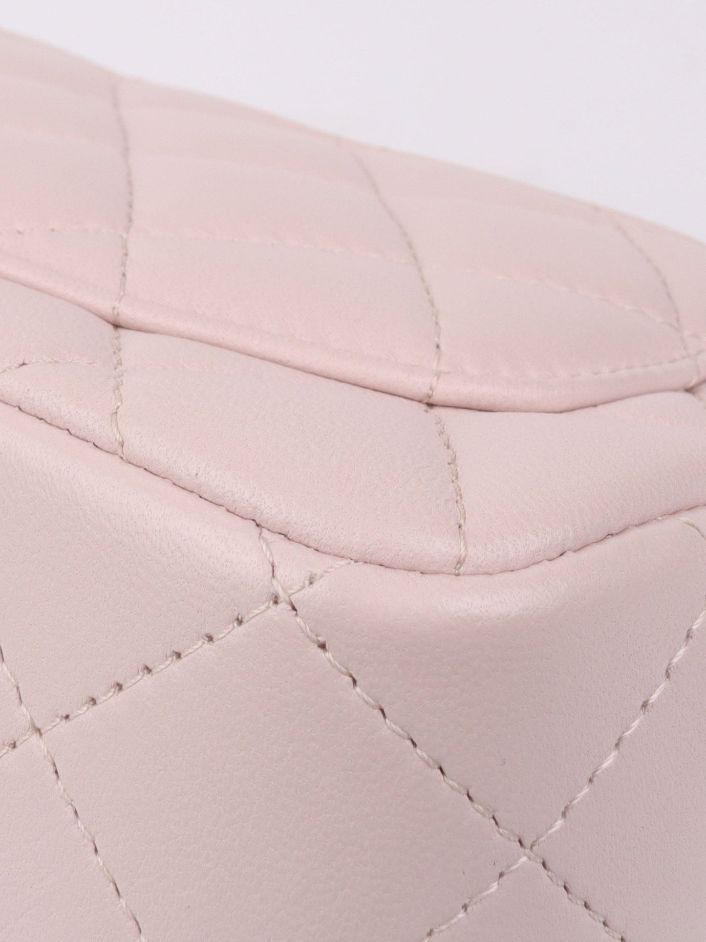 Chanel Mini Square Lilac Classic Flap Bag SHW