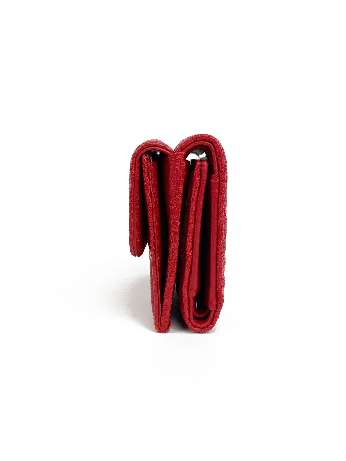 Chanel Red Boy Compact Wallet