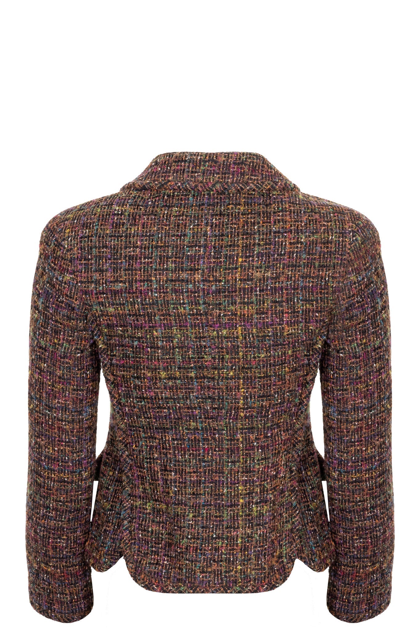 CHANEL Tweed Jacket Brown