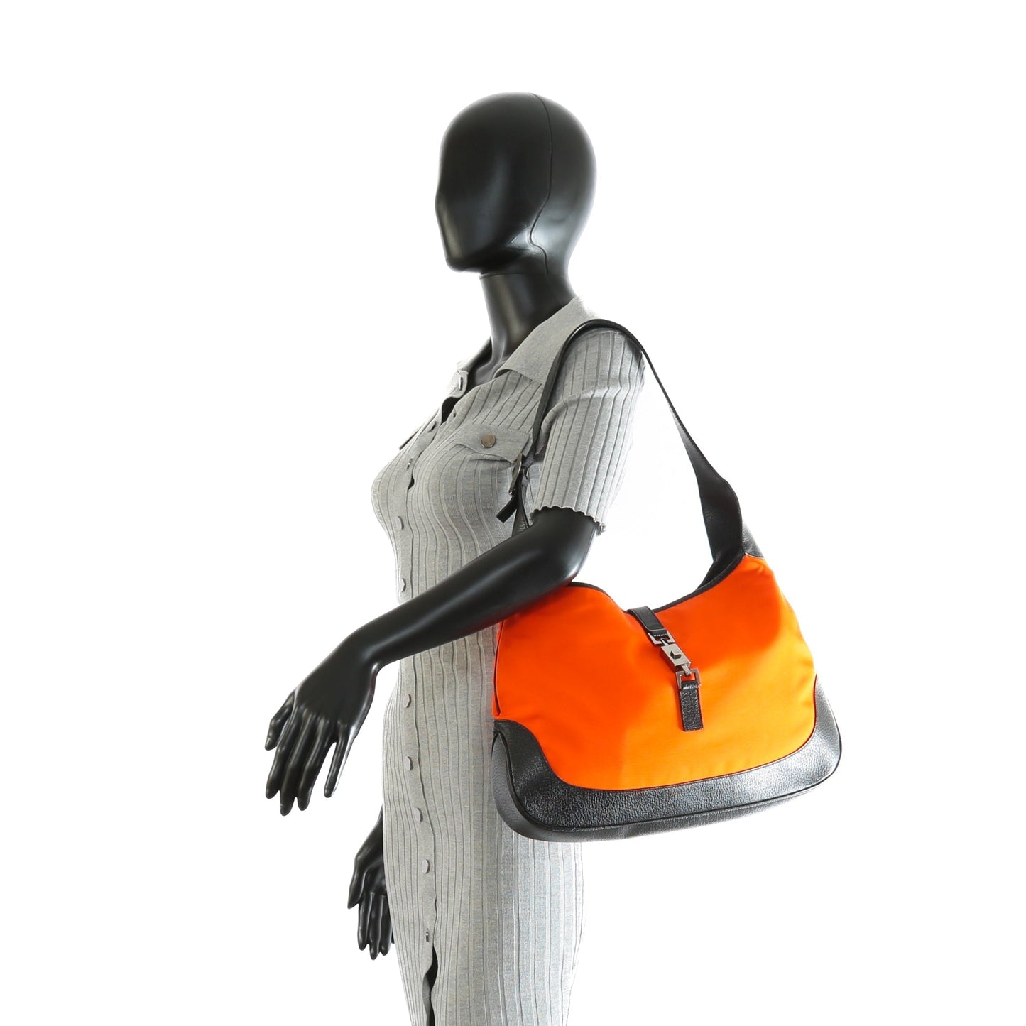 GUCCI   Jackie Hobo - Orange Nylon