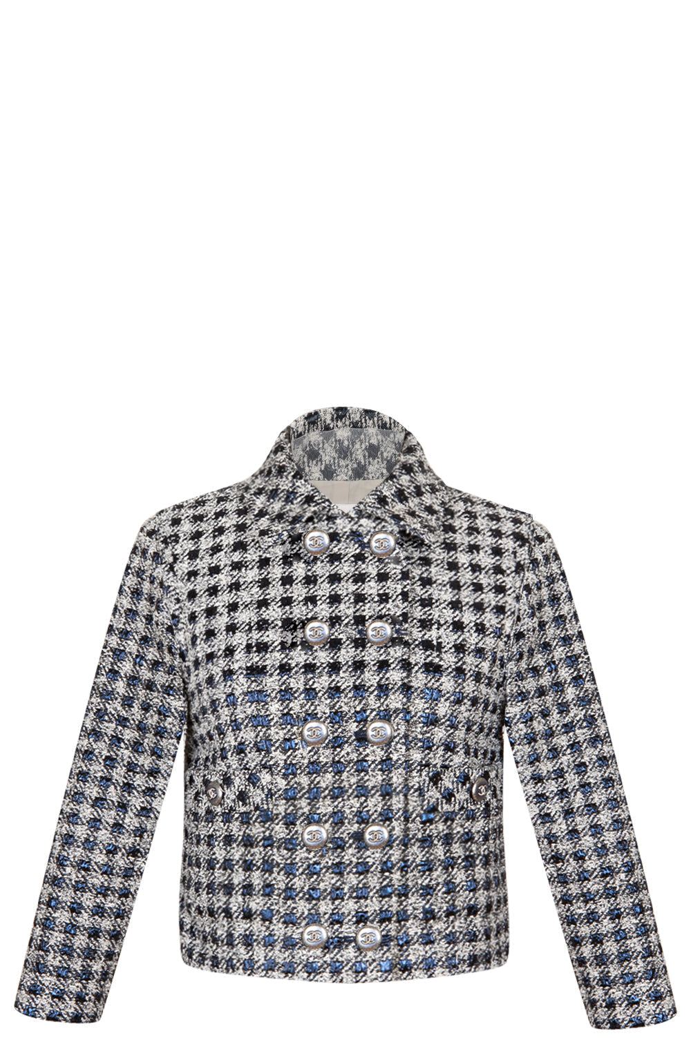 CHANEL Tweed Jacket 20P Navy
