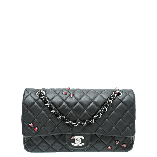 Chanel Black CC Ladybug Flap Medium Bag