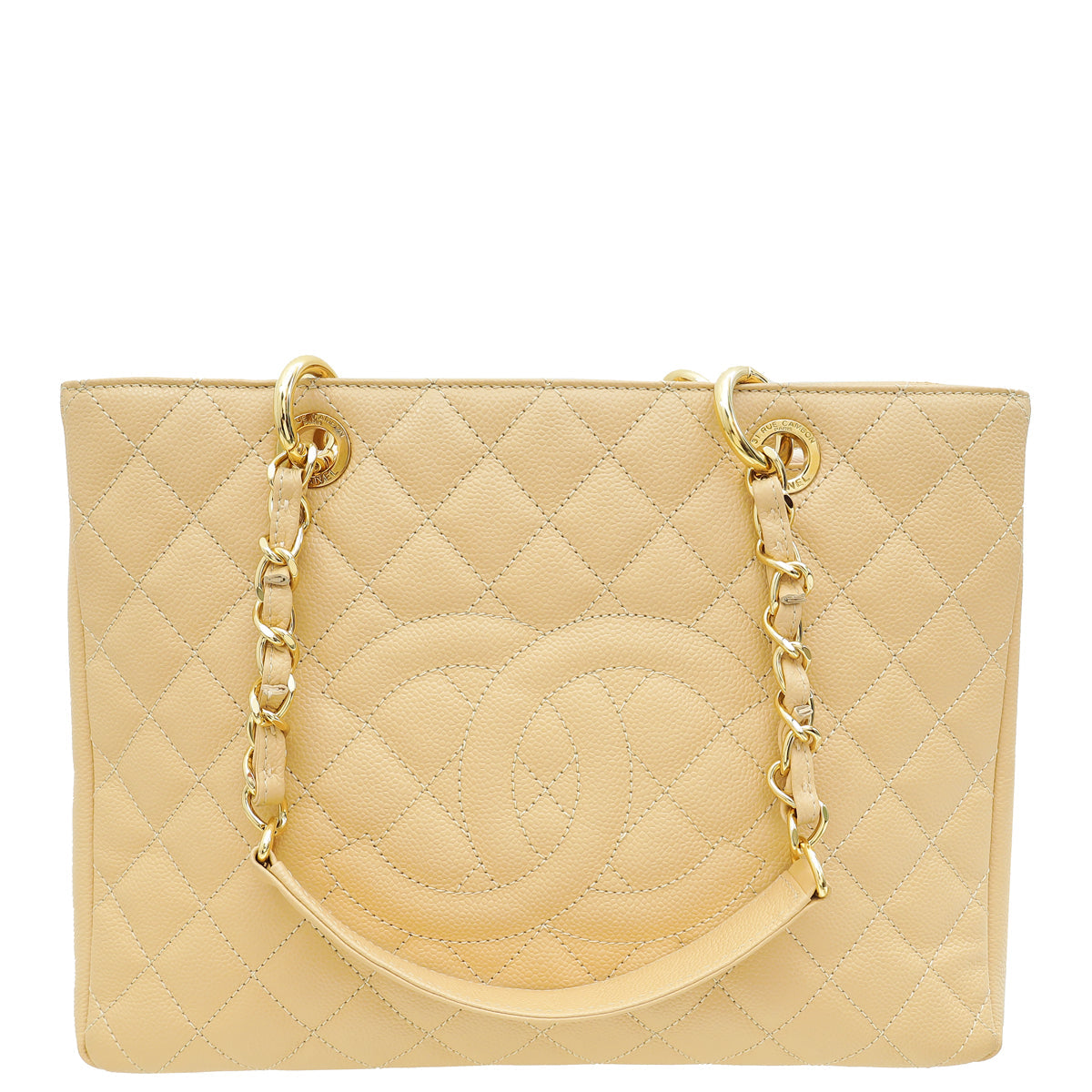 Chanel Beige CC GST Medium Tote Bag