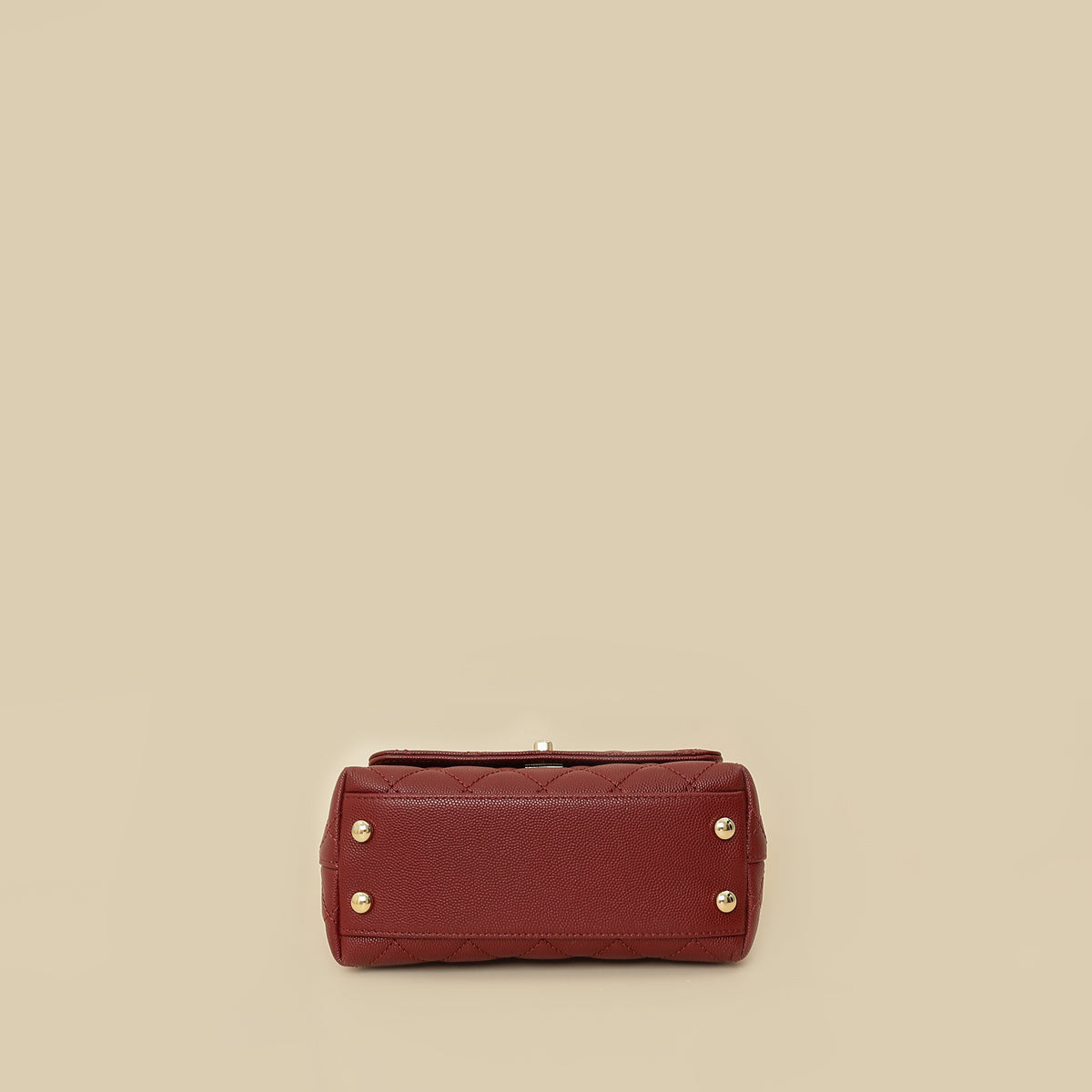Chanel Burgundy Mini Coco Handle Bag