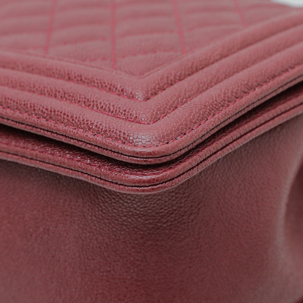 Chanel Dark Red Le Boy Medium Bag