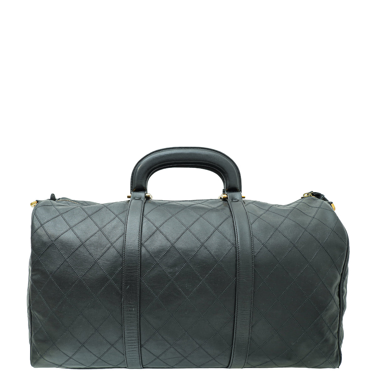 Chanel Black   Stitched Duffle Bag