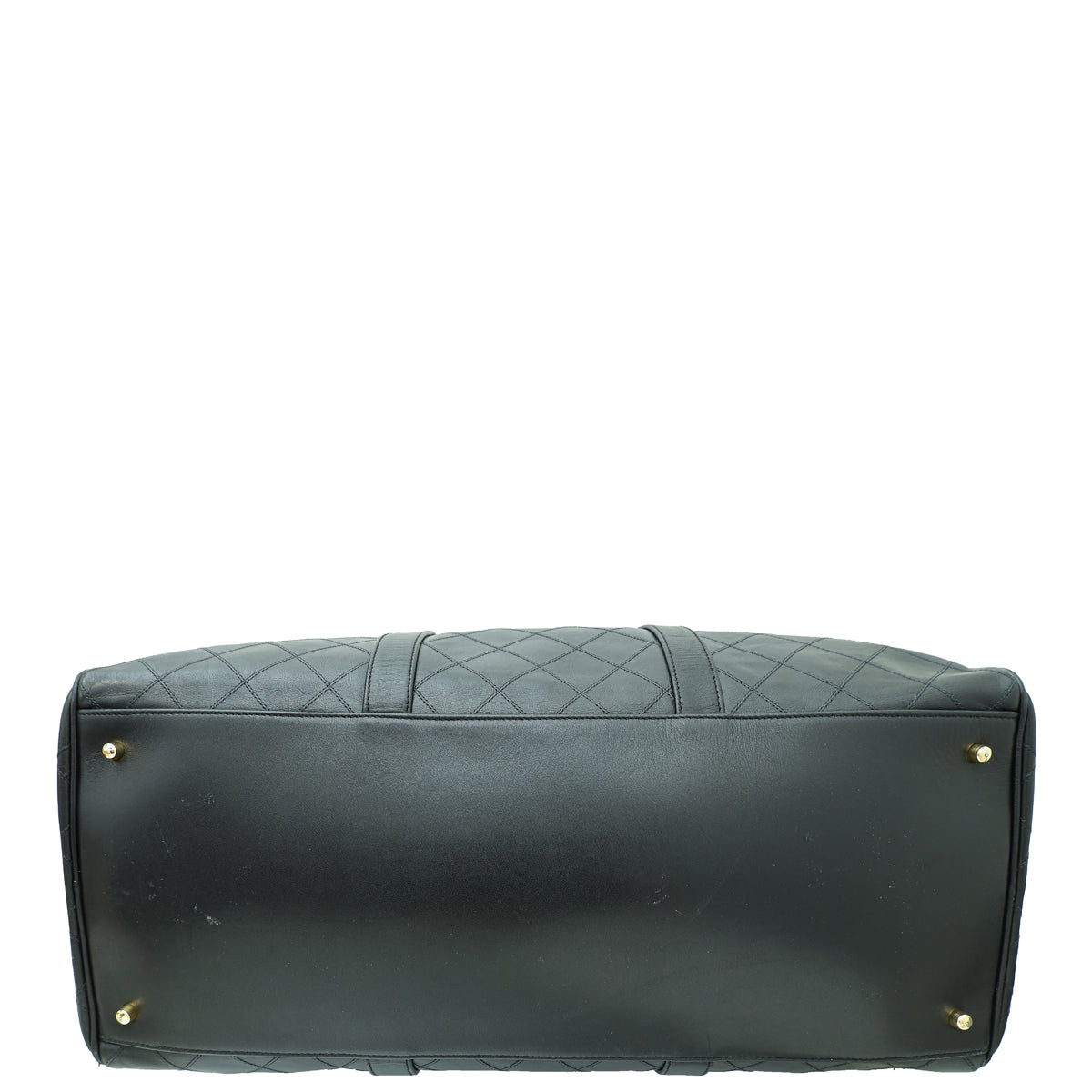 Chanel Black   Stitched Duffle Bag