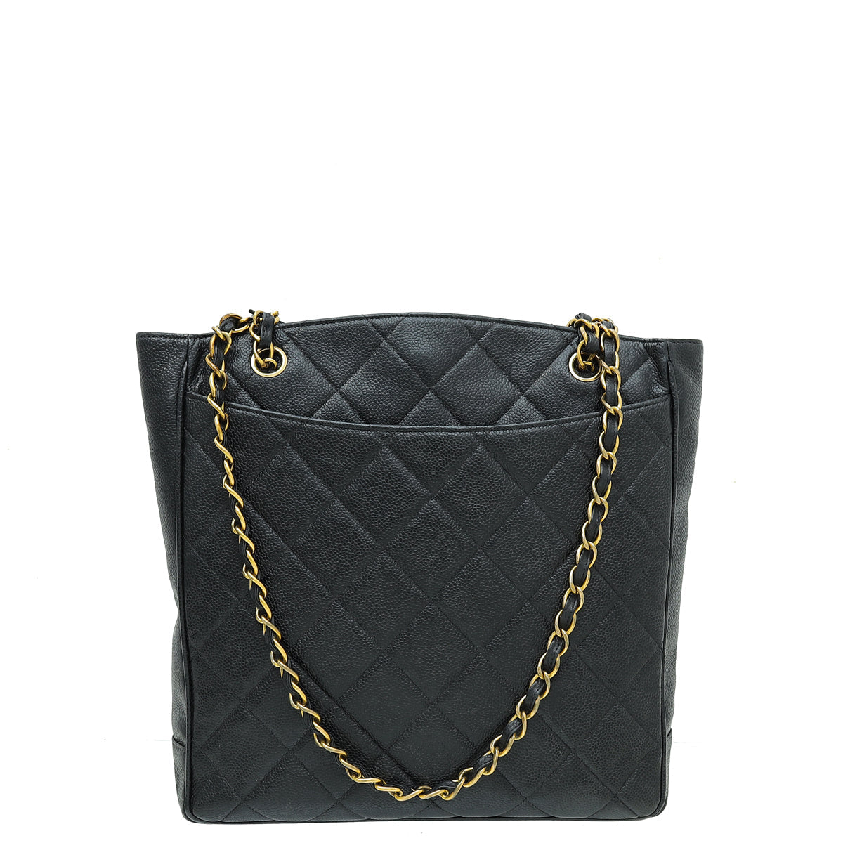 Chanel Black   CC Shopping Tote Bag