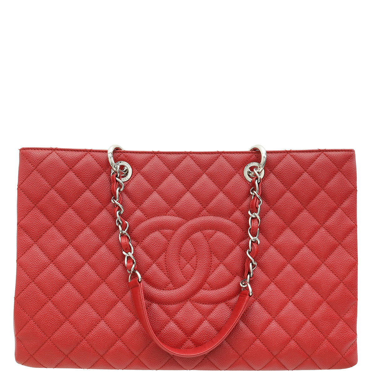 Chanel Red XL Grand Shopping Tote (GST) Bag