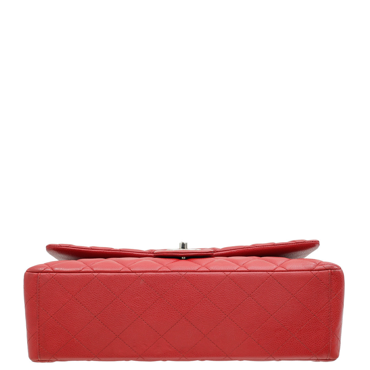 Chanel Red Classic Double Flap Maxi Bag