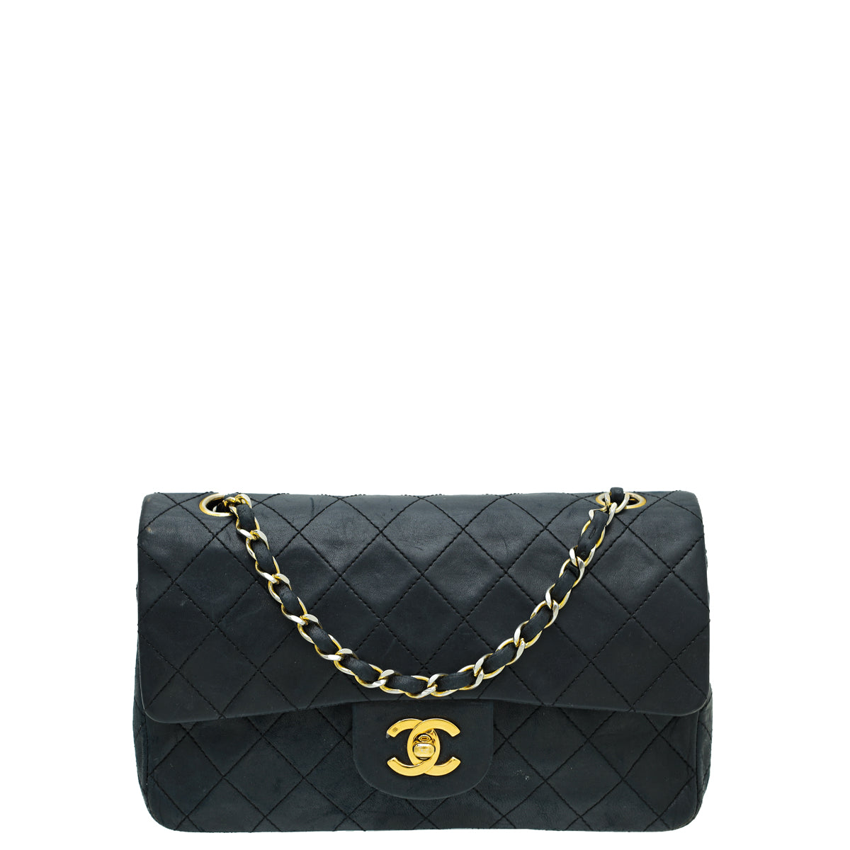 Chanel Black   CC Classic Double Flap Small Bag