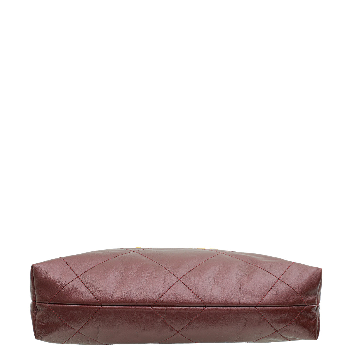 Chanel Burgundy Shiny 22 Small Hobo Bag