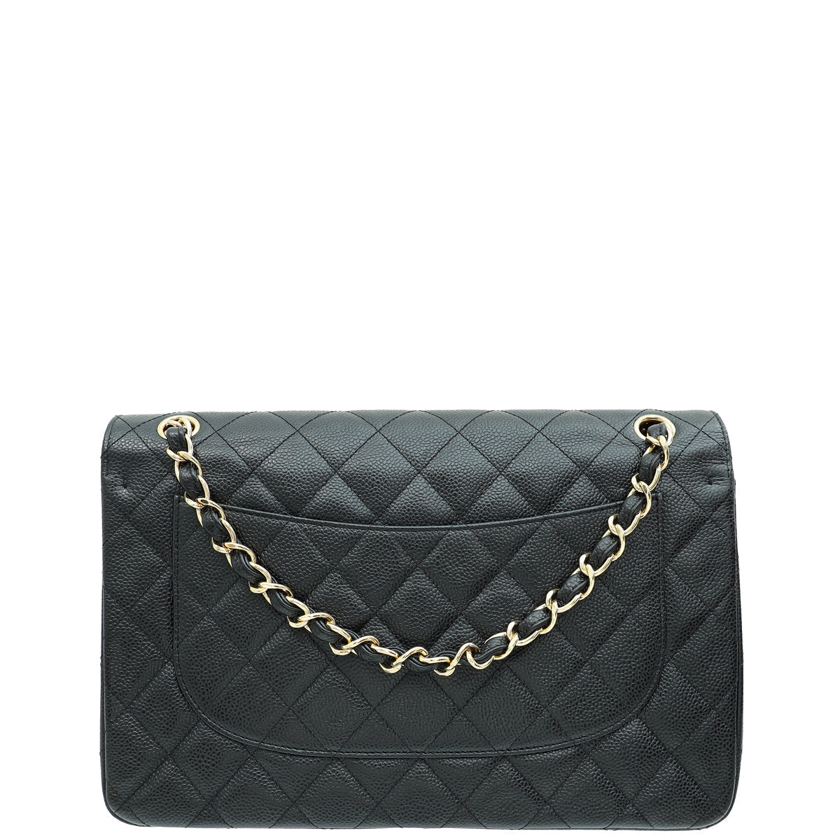 Chanel Black Classic Double Flap Jumbo Bag