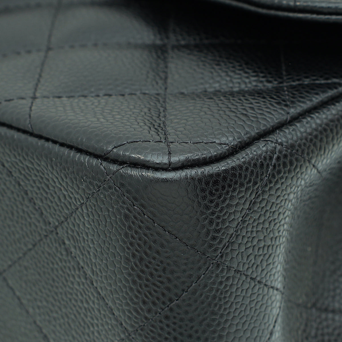 Chanel Black Classic Double Flap Jumbo Bag