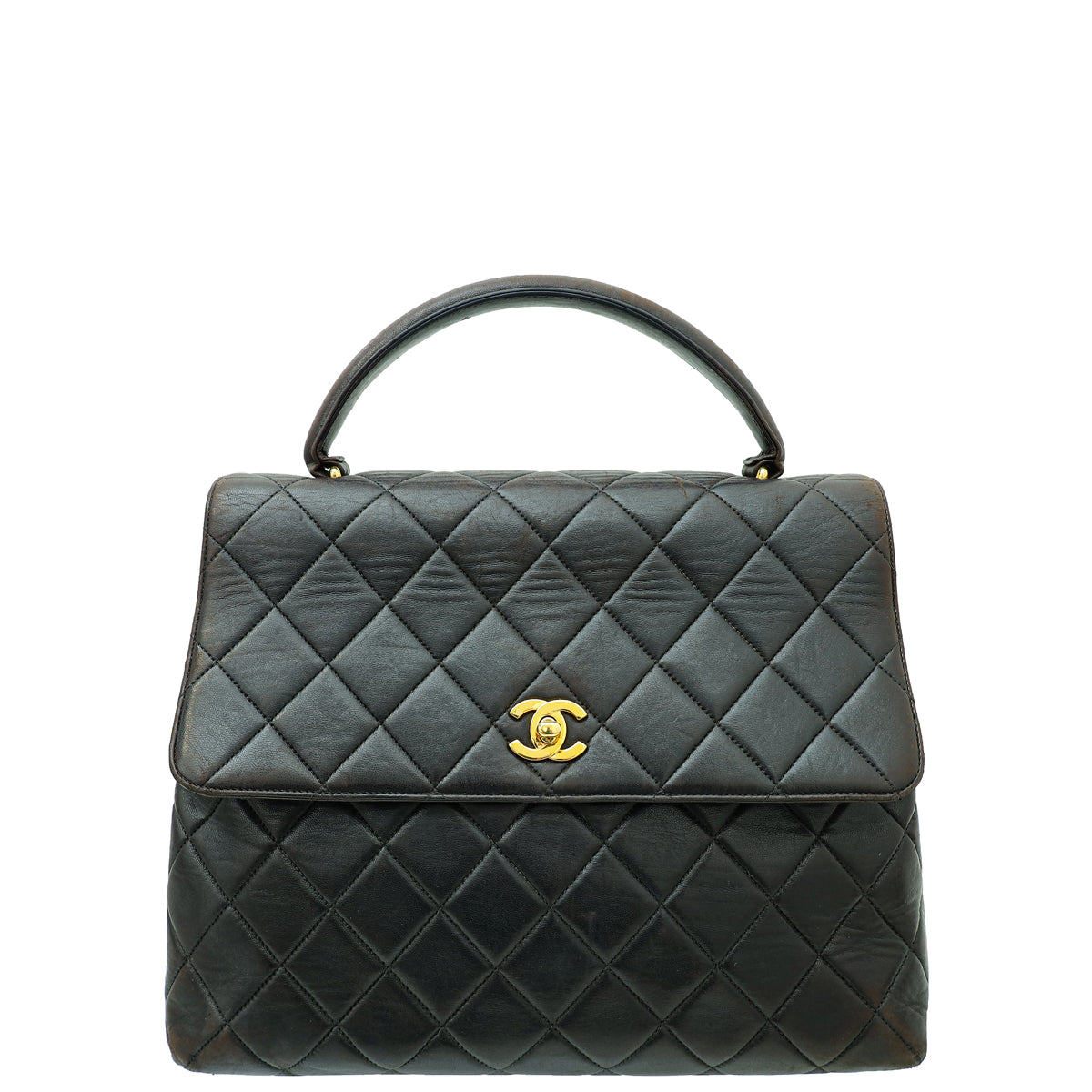 Chanel Black   CC Kelly Top Handle Bag
