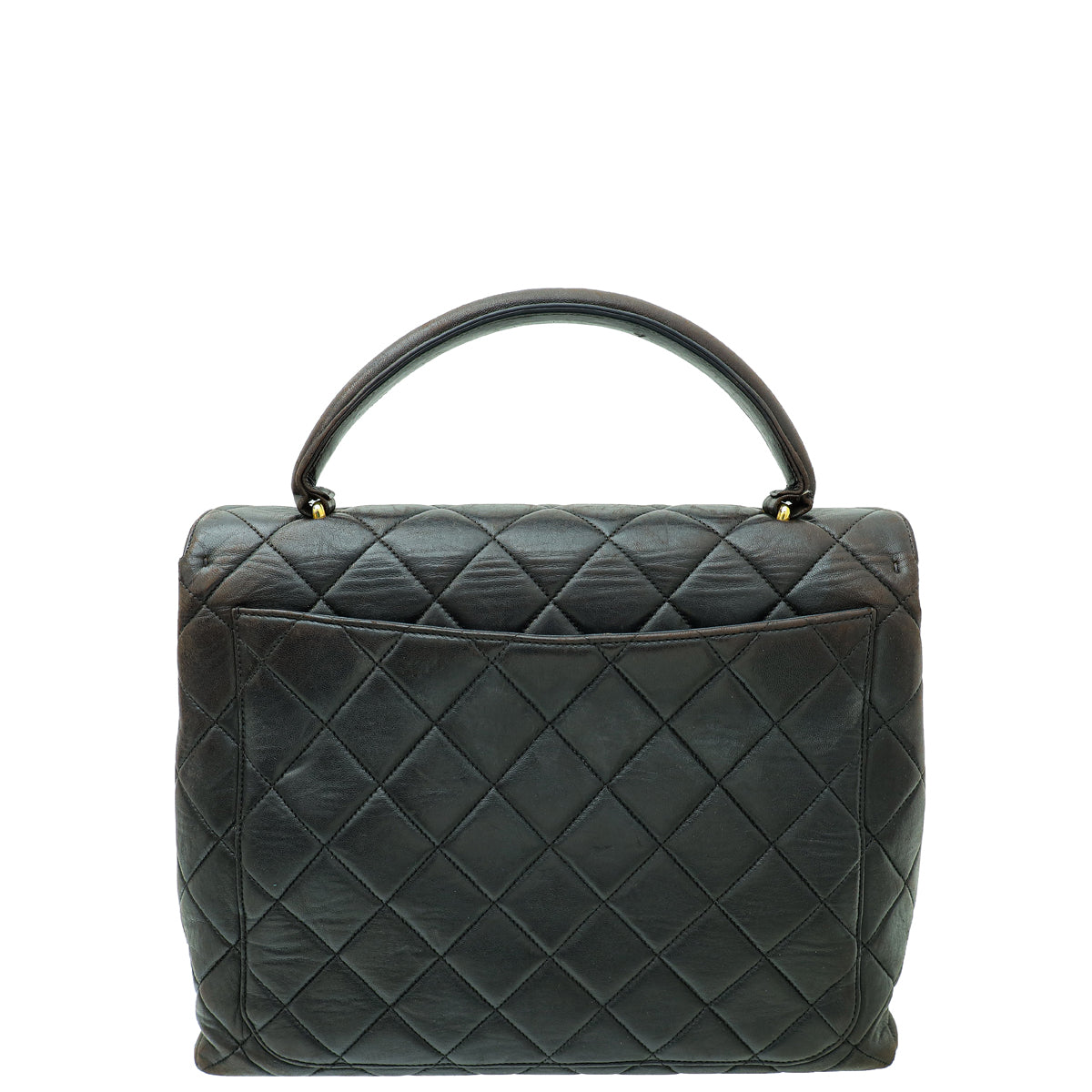 Chanel Black   CC Kelly Top Handle Bag