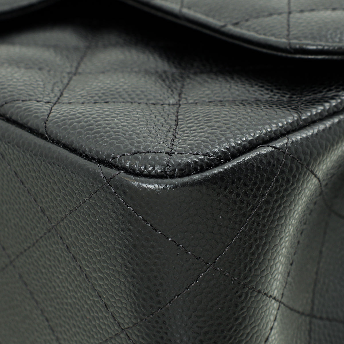 Chanel Black CC Classic Double Flap Jumbo Bag