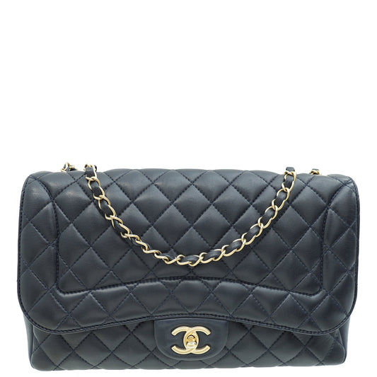 Chanel Navy Blue CC Diana Flap Bag