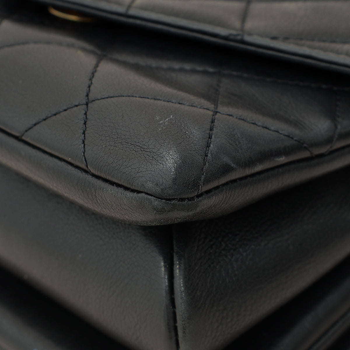 Chanel Black CC Top Handle Envelope Flap Bag