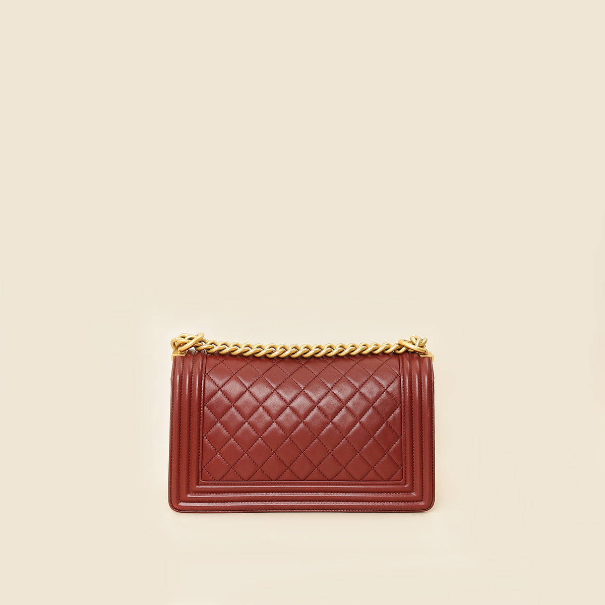 Chanel Burgundy Le Boy Medium Flap Bag