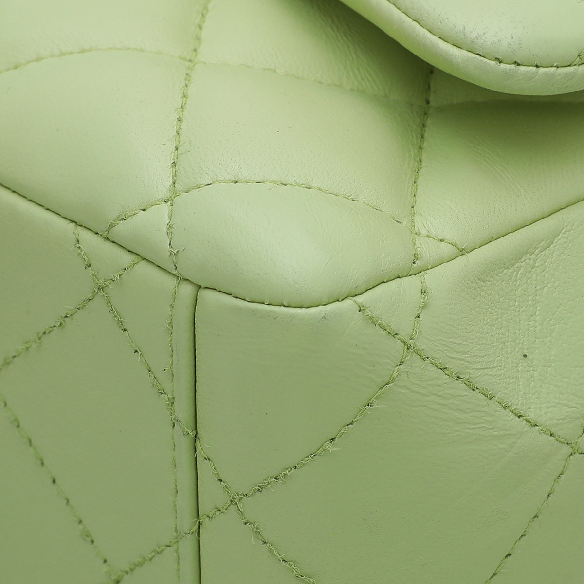 Chanel Lime CC Classic Double Flap Maxi Bag