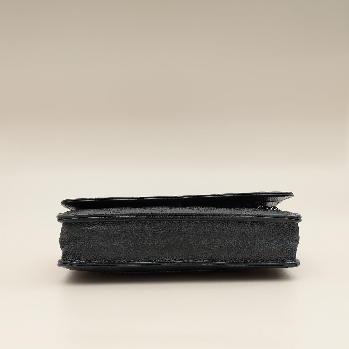 Chanel Black CC Classic Wallet On Chain