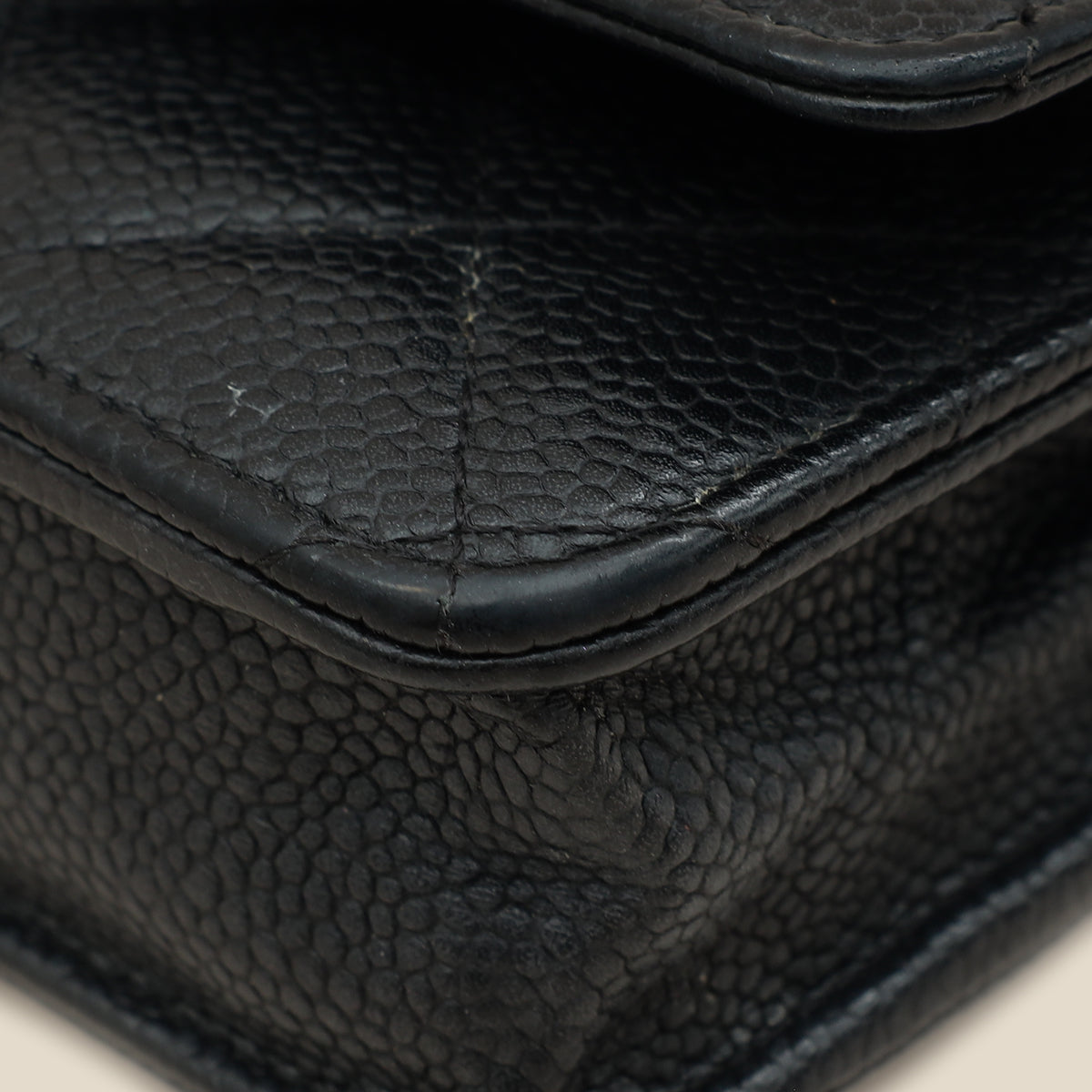 Chanel Black CC Classic Wallet On Chain