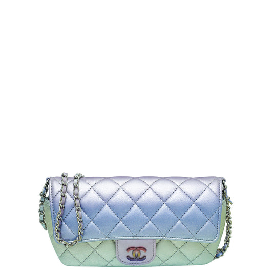 Chanel Multicolor CC Glasses Case With Chain