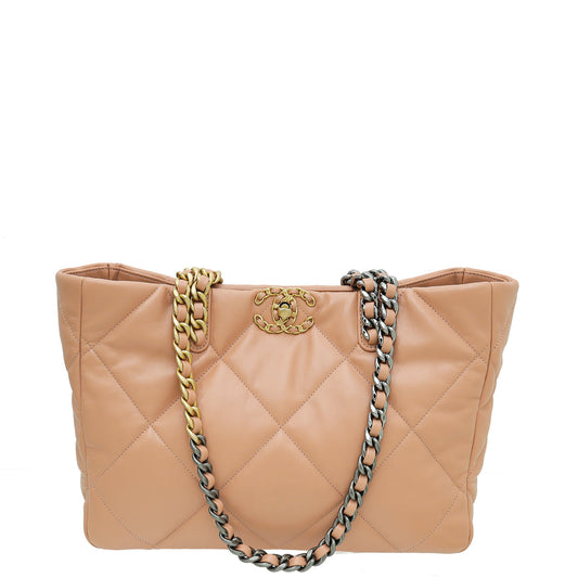 Chanel Blush CC 19 Shopping Bag