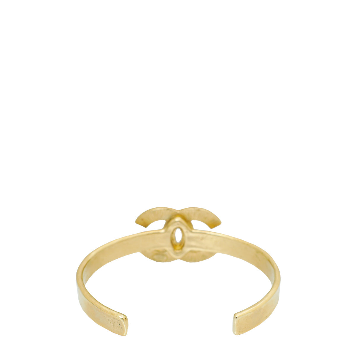 Chanel Light Gold CC Cuff Bangle