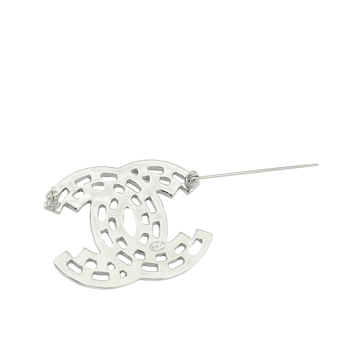 Chanel Bicolor CC Crystal Brooch