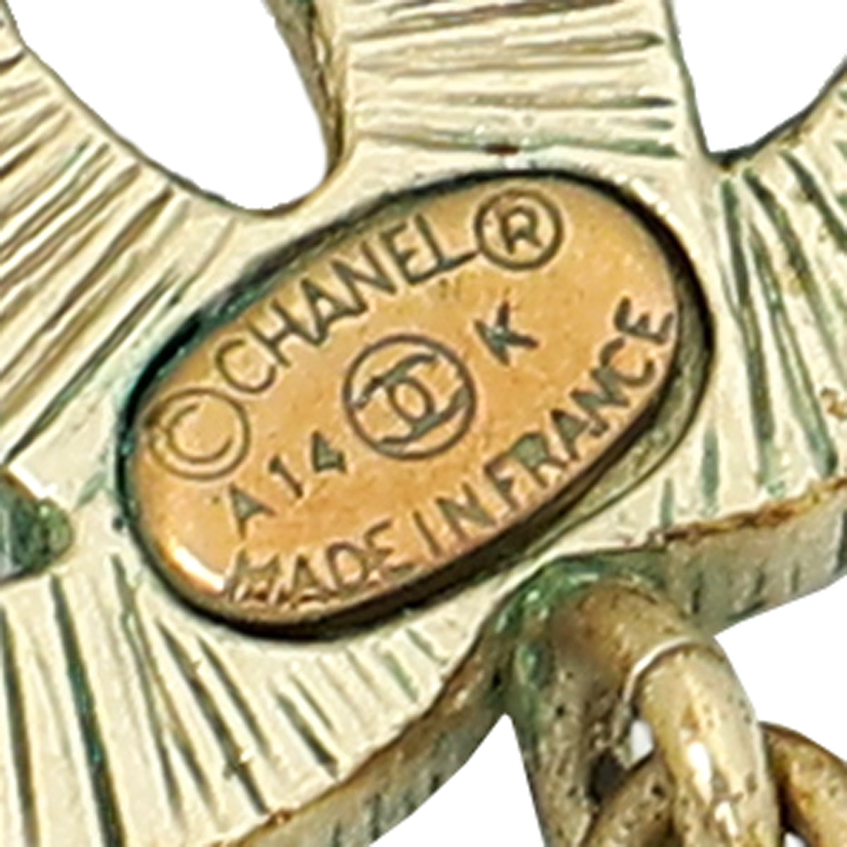 Chanel Bicolor CC Enamel Pearl Drop Earrings