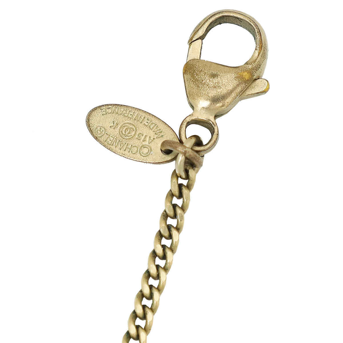 Chanel Gold CC Globe Pendant Necklace