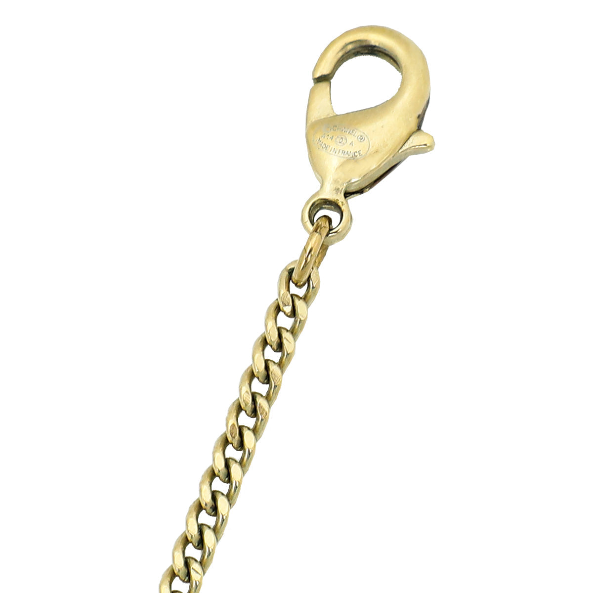 Chanel Bicolor CC Resin Pendant Necklace