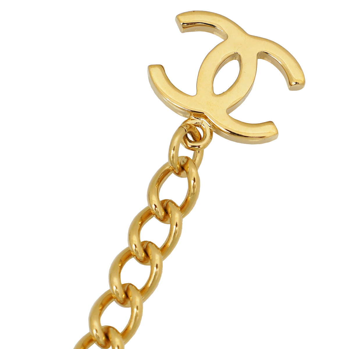 Chanel Brown CC Pearl Long Necklace