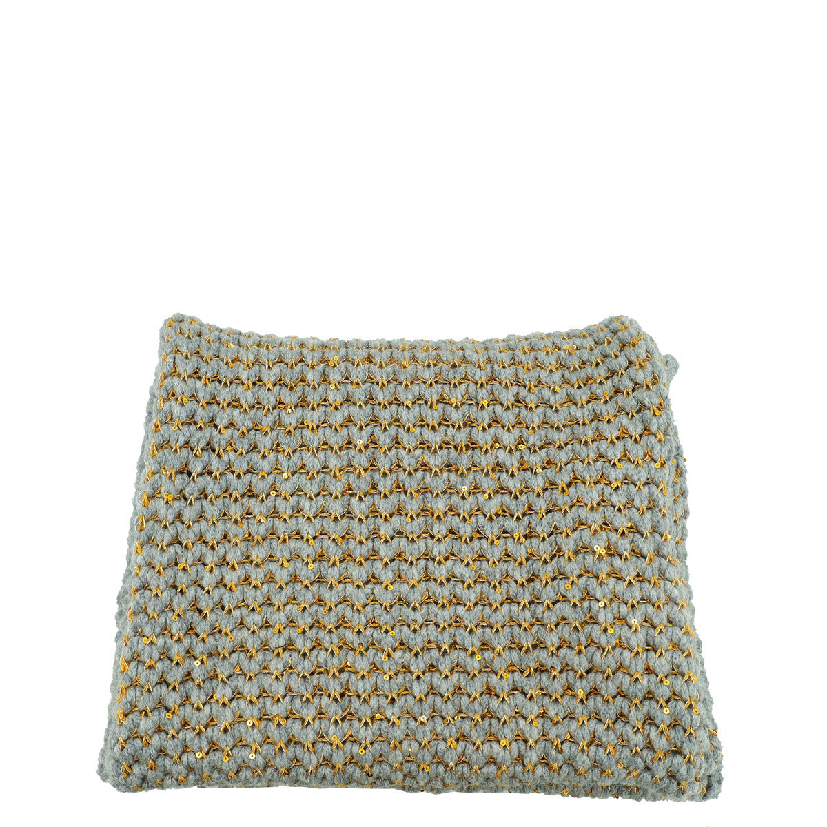 Chanel Bicolor CC Cashmere Silk Sequins Scarf