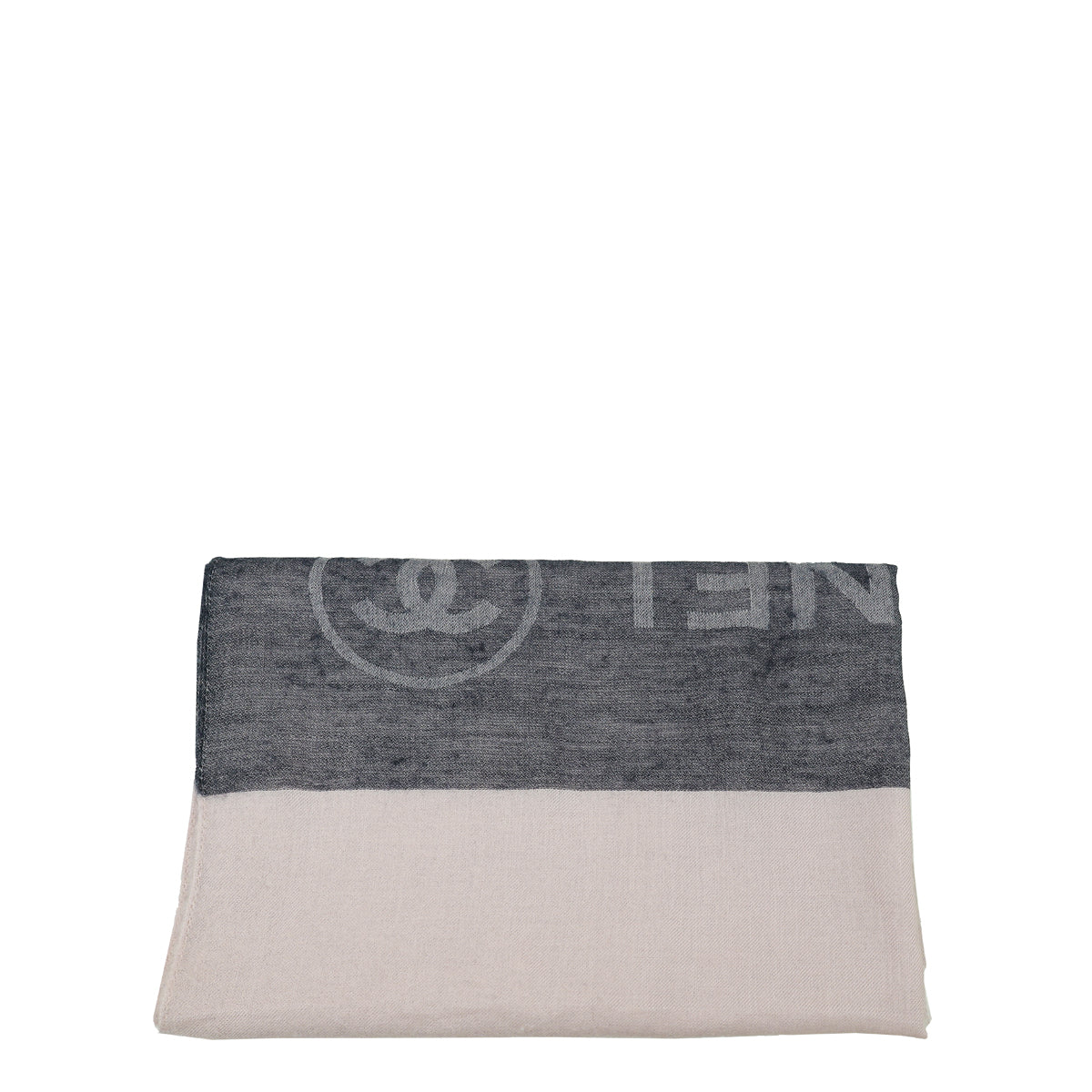 Chanel Bicolor CC Logo Cashmere Scarf
